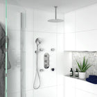 Round Shower Valve Triple 3-Way 38 Stop Tweed