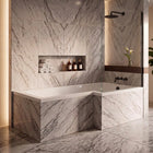 1500/1700 x 700mm L Shaped Shower Bath