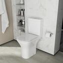 Room Scene View Showing Patello Comfort Height Toilet with Closed Back
