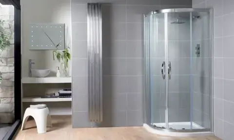 Ensuite Bathroom With Quadrant Corner Shower Enclosure