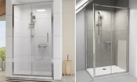Shower Enclosure With Sliding Shower Door