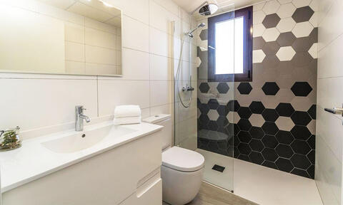 A Small and Neatly Designed Bathroom 