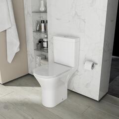 Patello Rimless Open Back Close Couple Toilet with Ultra Thin Soft Close Quick Release Seat