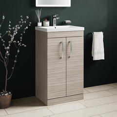 Atheana 600 Freestanding Driftwood Bathroom Vanity Unit With Basin (colour options)