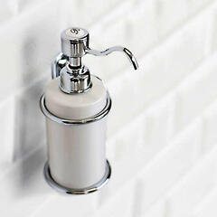 Burlington  basin soap dispenser - chrome plated brass