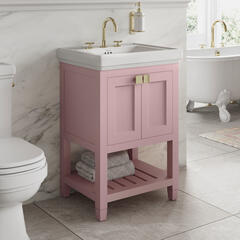 Lifestyle Image for Pink Riviera 650mm Basin Cabinet
