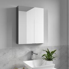 Anthracite Grey Bathroom Mirror Cabinet with Two Doors for Patello, Pemberton, Jivana and Sonix