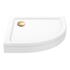 Stone Resin Quadrant Easy Plumb Tray 900 x 900 with Optional Gold Waste