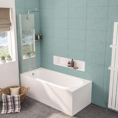 Biscay Straight Edge Bath 1700, 1800 with Optional Beauforte Reinforcement