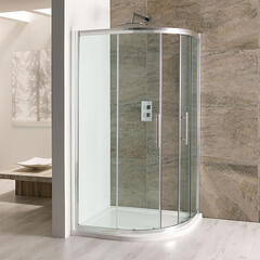 volente offset quadrant 1100 x 700mm with optional left hand tray