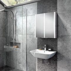 Xenon 600mm Bathroom Mirror Cabinet with Lights 600mm