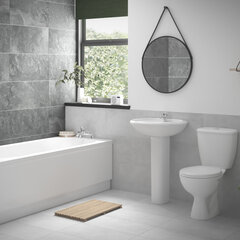 Lifestyle Product Image for Vista Complete Bathroom Suite with Basin, Bath and Close-coupled Toilet