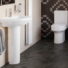 Lifestyle Product Image for Laurus Ceramics Suite with Sink and Close-coupled Toilet