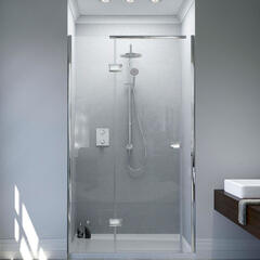 Matki Shower Enclosure Irt800 Gg IllusIon Recess With Tray Fashionable Bathroom