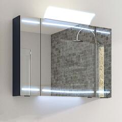 Cassca Bathroom Mirror Cabinet with 3 Door LED Lighting and Shaver Socket
