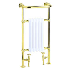 Clifton Baby Htr Vintage Gold Modern Bathroom Designer Towel Rail