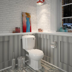 Legend Traditional Design Close Coupled Pan with Cistern and Soft Close Seat