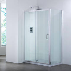 Bathroom City 1200 Sliding Shower Door & Side Panel Shower Enclosure