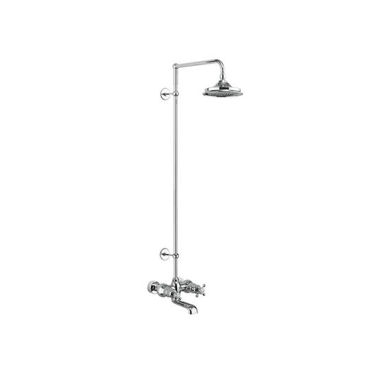 Tay Thermostatic Bath Shower Mixer Wall Mounted with Swivel Shower Arm (6 inch shower)