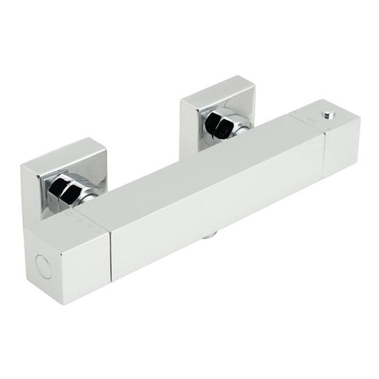 te wall mounted exposed thermostatic shower valve