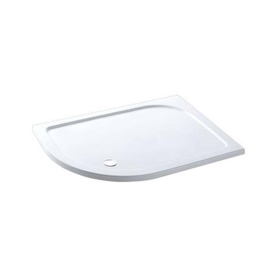 Volente 1100 offset Quad ABS resin Bathroom Shower Tray White Available in Many Size Options