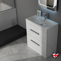 Extra Product Image For Patello 60 White L Shaped Shower Bath Suite 2