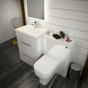 Extra Product Image For Patello White Combi Vanity, Toilet & Shower Sliding Door Enclosure Suite 1