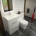Extra Product Image For Patello White Combi Vanity, Toilet & Shower Sliding Door Enclosure Suite 2
