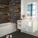 Extra Product Image For Bathroom Suite With 1700 Bath 890Mm 2 Drawer Basin Vanity Cabinet 3