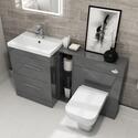 Extra Product Image For Patello 1400 Vanity Furniture Set Grey 1
