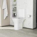 Extra Product Image For Patello Rimless Open Back Close Couple Toilet With Ultra Thin Soft Close Quick Release Seat 1
