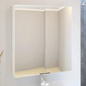 Extra Product Image For Patello White 2 Door Bathroom Cabinet with Mirror and Glass Shelves 1