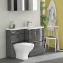 Extra Product Image For Pemberton 1100Mm L-Shaped Combination Grey Vanity Unit With Toilet & Basin 3