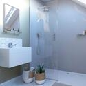 Extra Product Image For Ids Showerwall Waterproof Panels: White Sparkle Gloss (Various Sizes, Square Cut Or Proclick) 1