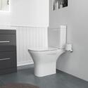 Grey Bathroom Vanity Unit top view with Comfort Height Toilet