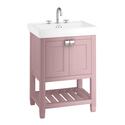 Product Image for Pink Vanity Unit with Basin 650mm