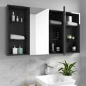 Extra Product Image For Bathroom Cabinet with Mirror in Anthracite Grey | One Door