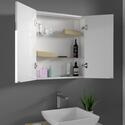 Extra Product Image For Bathroom Mirror Cabinet White Doors 1