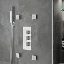 Product Image for Ribble 3 Outlet Shower Set with Vertical Shower Head, Hand Shower, Bath Filler or Body Jets
