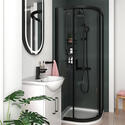 Odessa Black 800 Quadrant Shower Enclosure