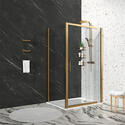 Odessa Gold 1200 Sliding Shower Door