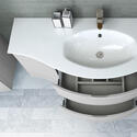 Product Image for Baden Haus Vague 1400 Bleached Oak Vanity Unit with Central Basin, Handleless