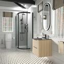 alani black offset shower suite 600 vanity unit