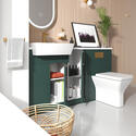 Oliver 1500 Green Fitted Furniture Gold