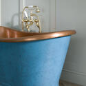 bc designs 1500 copper boat bath patinata