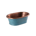 bc designs copper countertop basin 530mm patinata