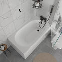 oliver white 1100 fitted furniture small bath suite black handles