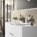 sonix white 1200 wall vanity unit fluted