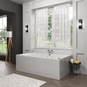 side view Vernwy Large Whirlpool Bath Double Ended 1800mm x 1100mm