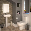 Extra Product Image For L Shape Bath Suite S600 4 Piece Toilet Set And Cube Deluxe Shower Valve 2
